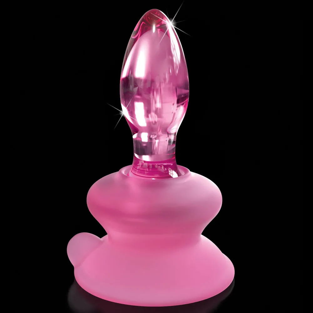 Icicles No. 90 Mini Glass Anal Plug With Suction Cup