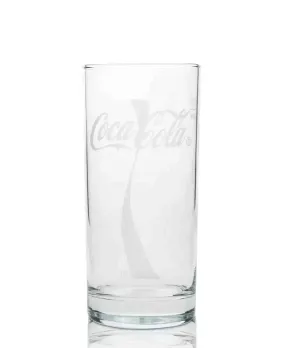 Izmir Collection 0.4Lt Coca Cola Wave Soft Drink Glass - Clear