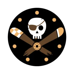 Jolly Roger Pilot Durable Decal