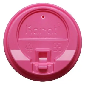 Karat 10-24oz Enclosure Lids - Pink (90mm) - 1,000 ct