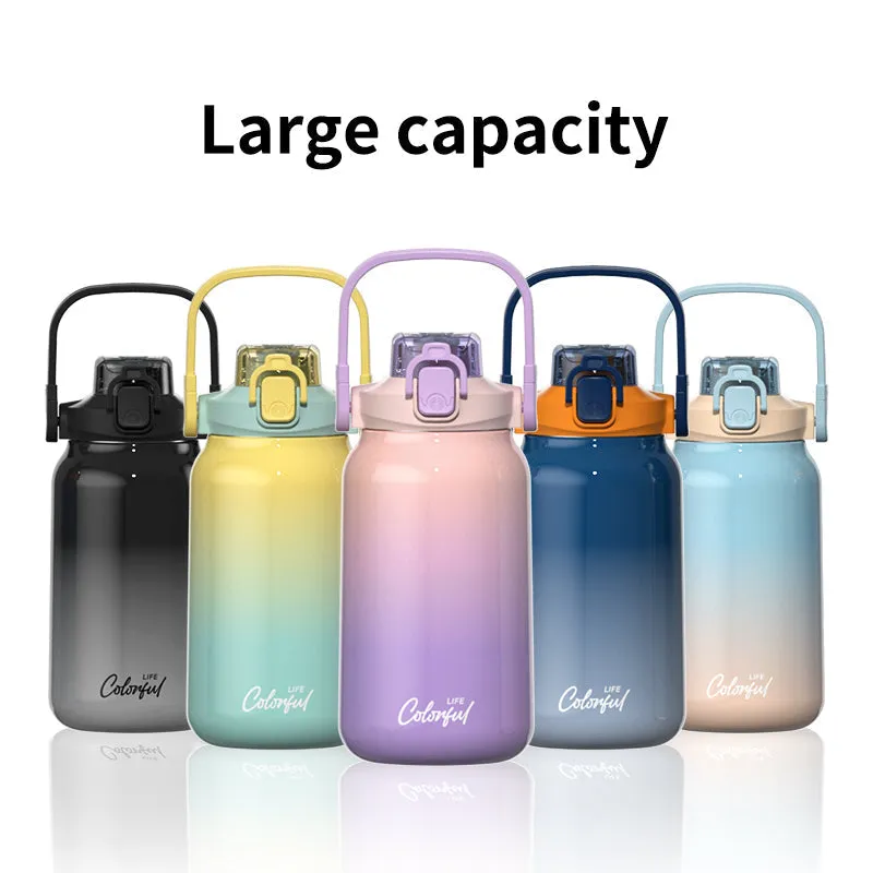 Kids hot water thermal 304 stainless steel bottle thermos vacuum flask 1000 ML