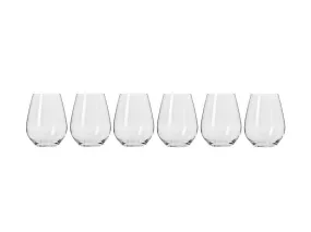 Krosno Harmony Stemless Wine Glass 400ml 6pc