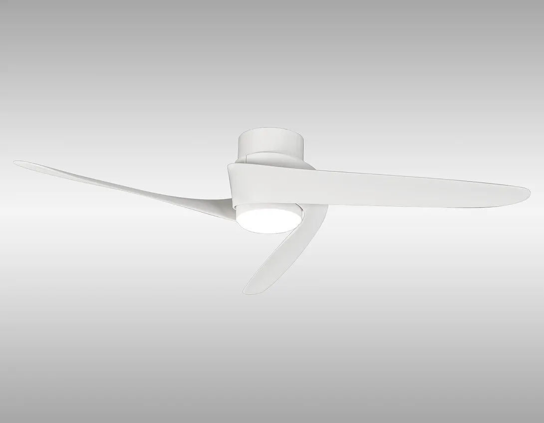 LED Ceiling Light With Built In Fan, White - ID 13130