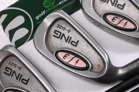 Left Hand Ping i3 O-Size Irons / 3-PW / Orange Dot / Ladies Flex Ping 350 Series