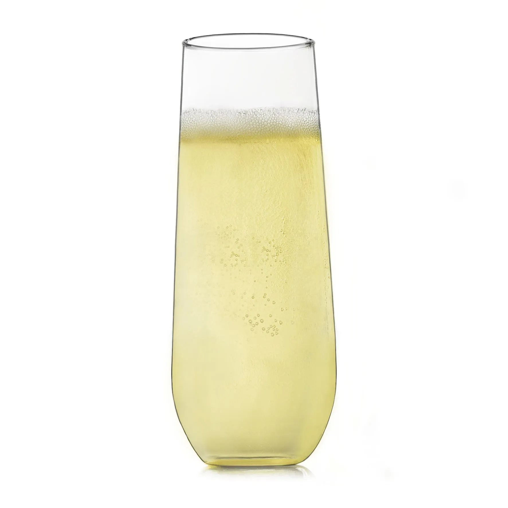 Libbey Stemless Champagne Flute Glasses, 8.5 ounce, Set of 12