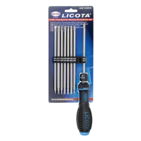 LICOTA MADE IN TAIWAN 16-IN-1 FREE SECTION RATCHET SCREWDRIVER SET