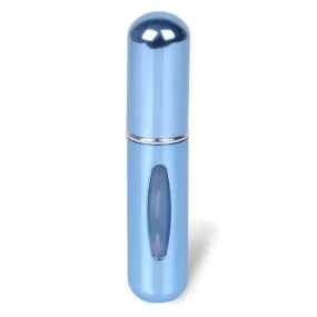 Light Blue Metallic Refillable Perfume Spray Atomizer