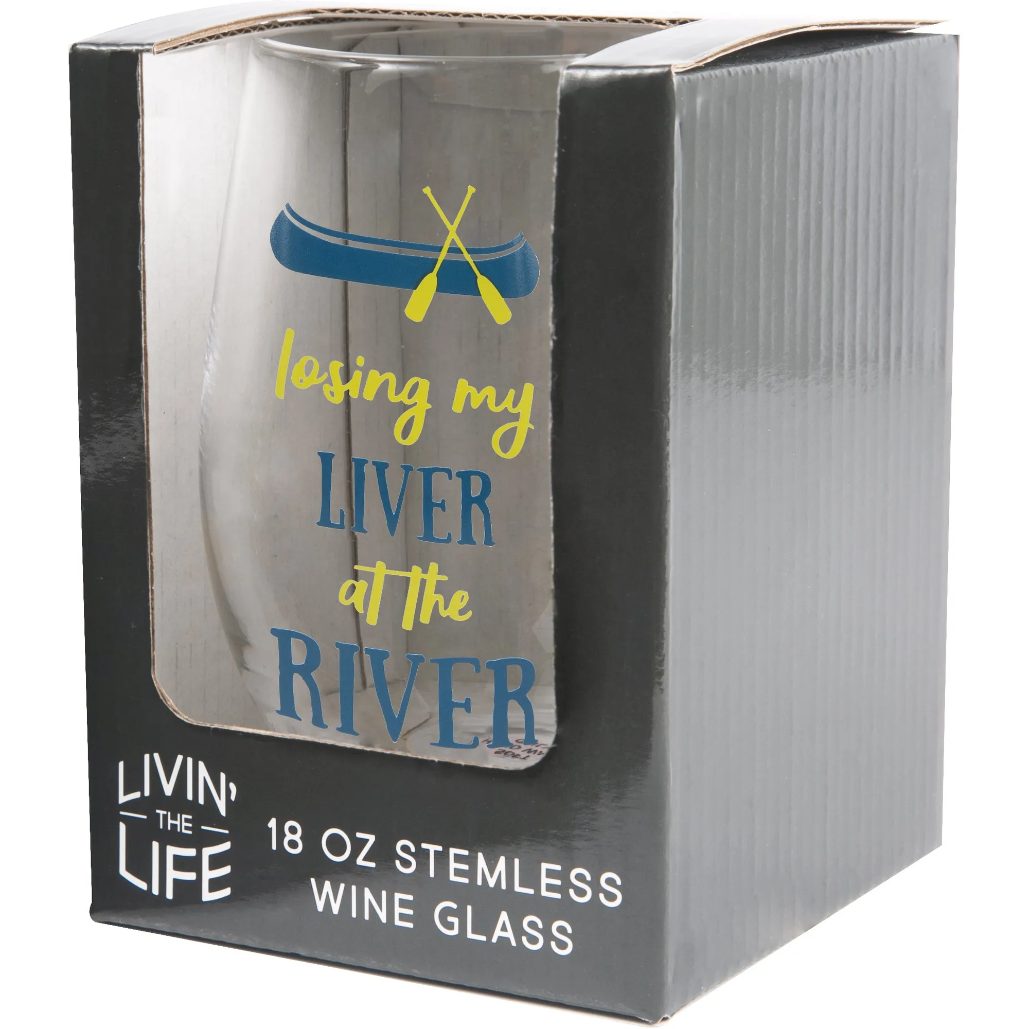 Losing my Liver 18 oz Stemless Wine Glass