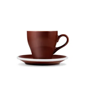 Loveramics Tulip Style Cappuccino Cup & Saucer - Brown (6oz/180ml)