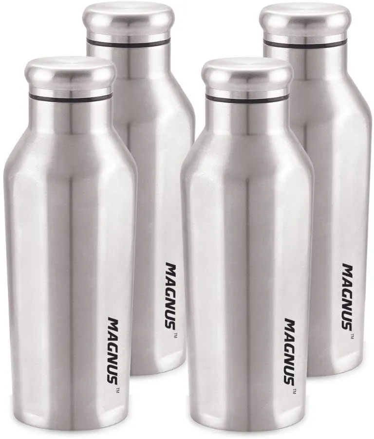 Magnus - Sporty Single Wall Stainless Steel Bottle for Men & Women(BPA Free, Leakproof)