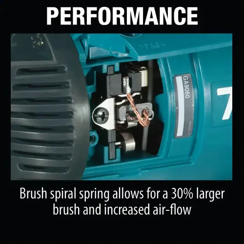 Makita 9" Angle Grinder with Lock-On Switch