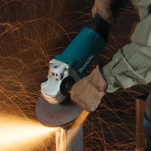 Makita 9" Angle Grinder with Lock-On Switch