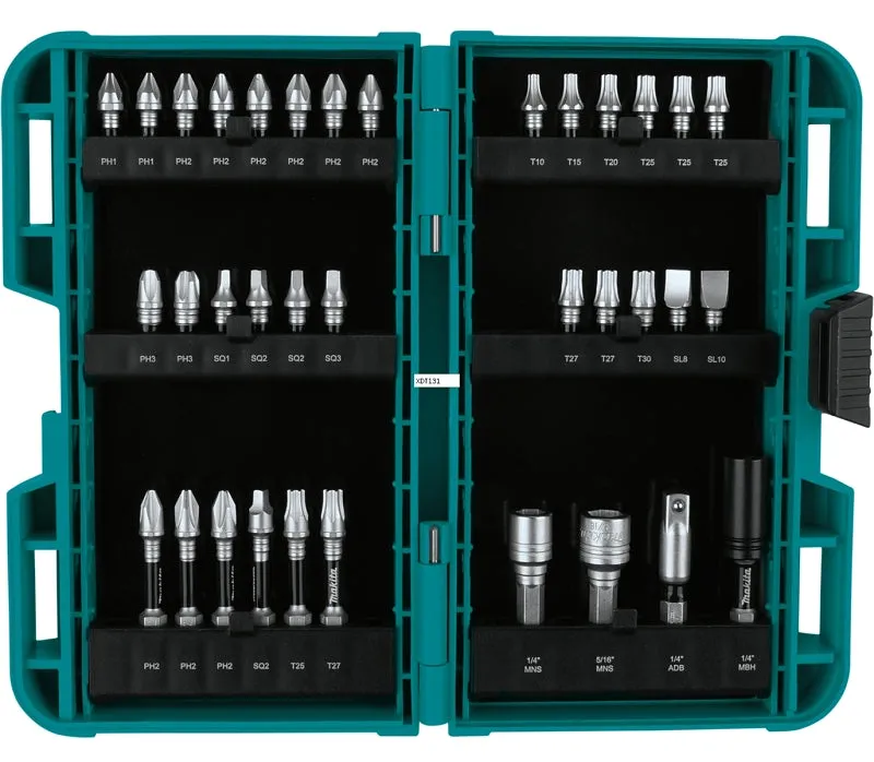 Makita Impact XPS E-01666 Impact Bit Set, 35-Piece, Steel :EA: QUANTITY: 1