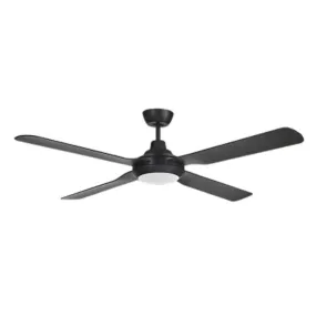 Martec Discovery II 1320mm Ceiling Fan with LED Light Matt Black