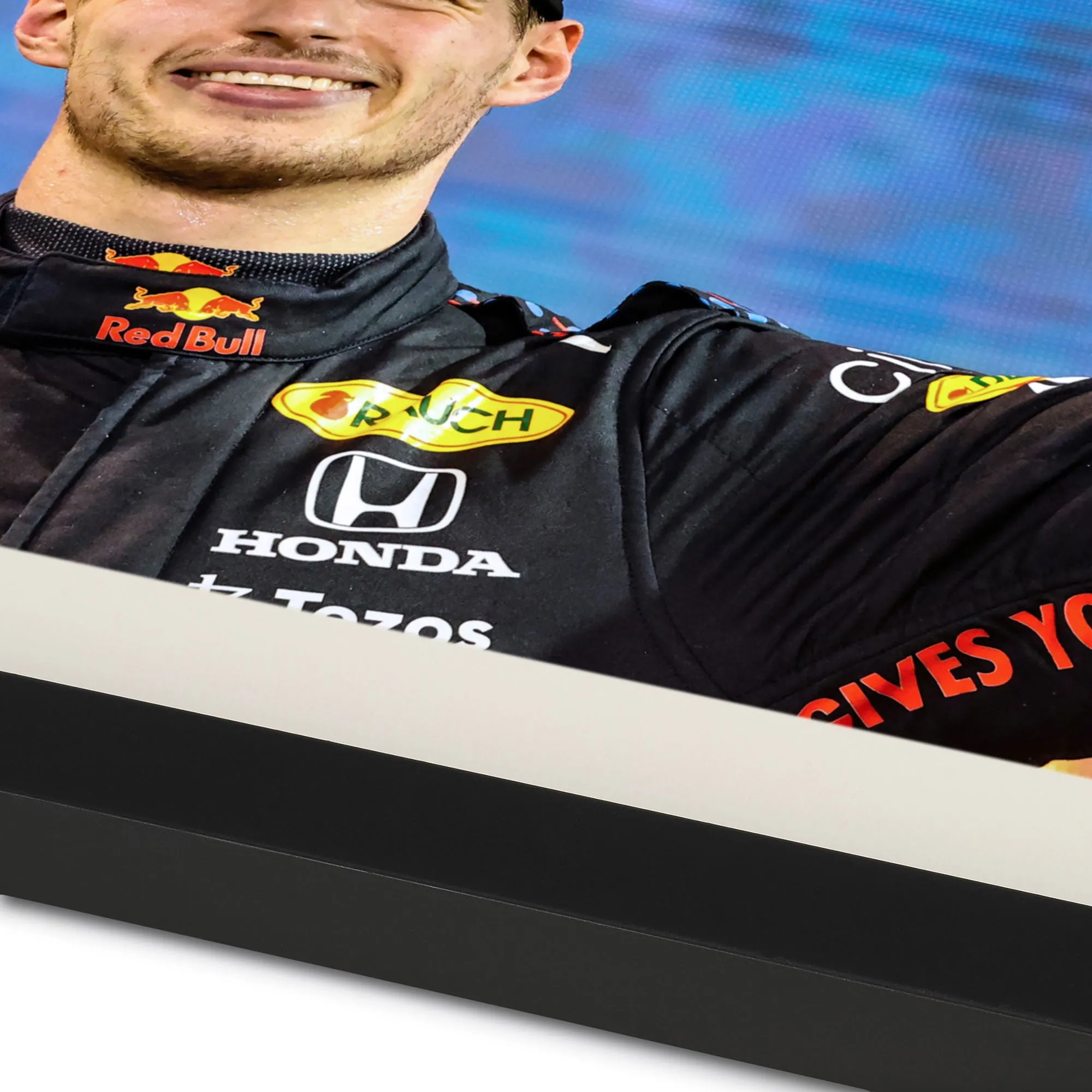 Max Verstappen 2021 'World Champion Podium Trophy' Print - Abu Dhabi GP