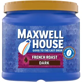 Maxwell House Dark French Roast Ground Coffee, 25.6 oz. Canister