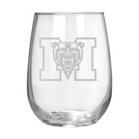 Mercer Bears 17 oz. Stemless Wine Glass