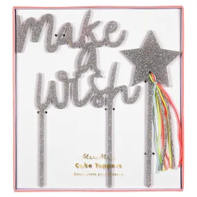 Meri Meri "Make a Wish" Acrylic Cake Toppers