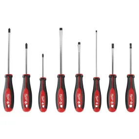 Milwaukee 48-22-2708 Hex Wrench Ready Magnetic Tips Screwdriver Set w/ ECX - 8pc