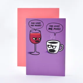 Mother's Day Card - Wine & Coffee