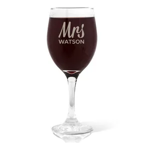 Mrs Design Wine Glass