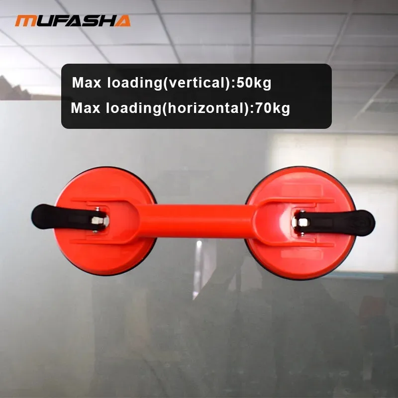 MUFASHA S2-120 Double Claws Vacuum Lifter Tile Glass Plastic Suction Cup