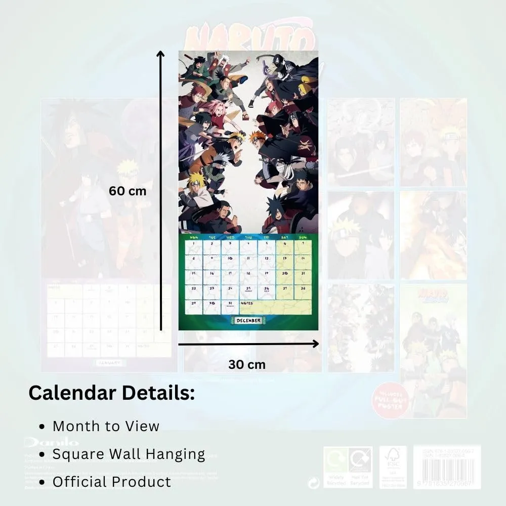 Naruto: Shippuden Square Calendar 2025 - A Must-Have for Fans