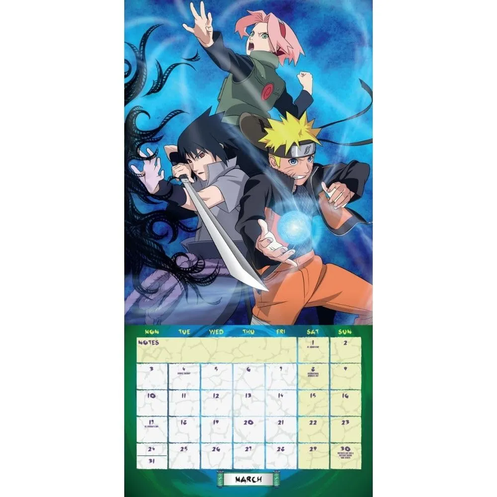 Naruto: Shippuden Square Calendar 2025 - A Must-Have for Fans