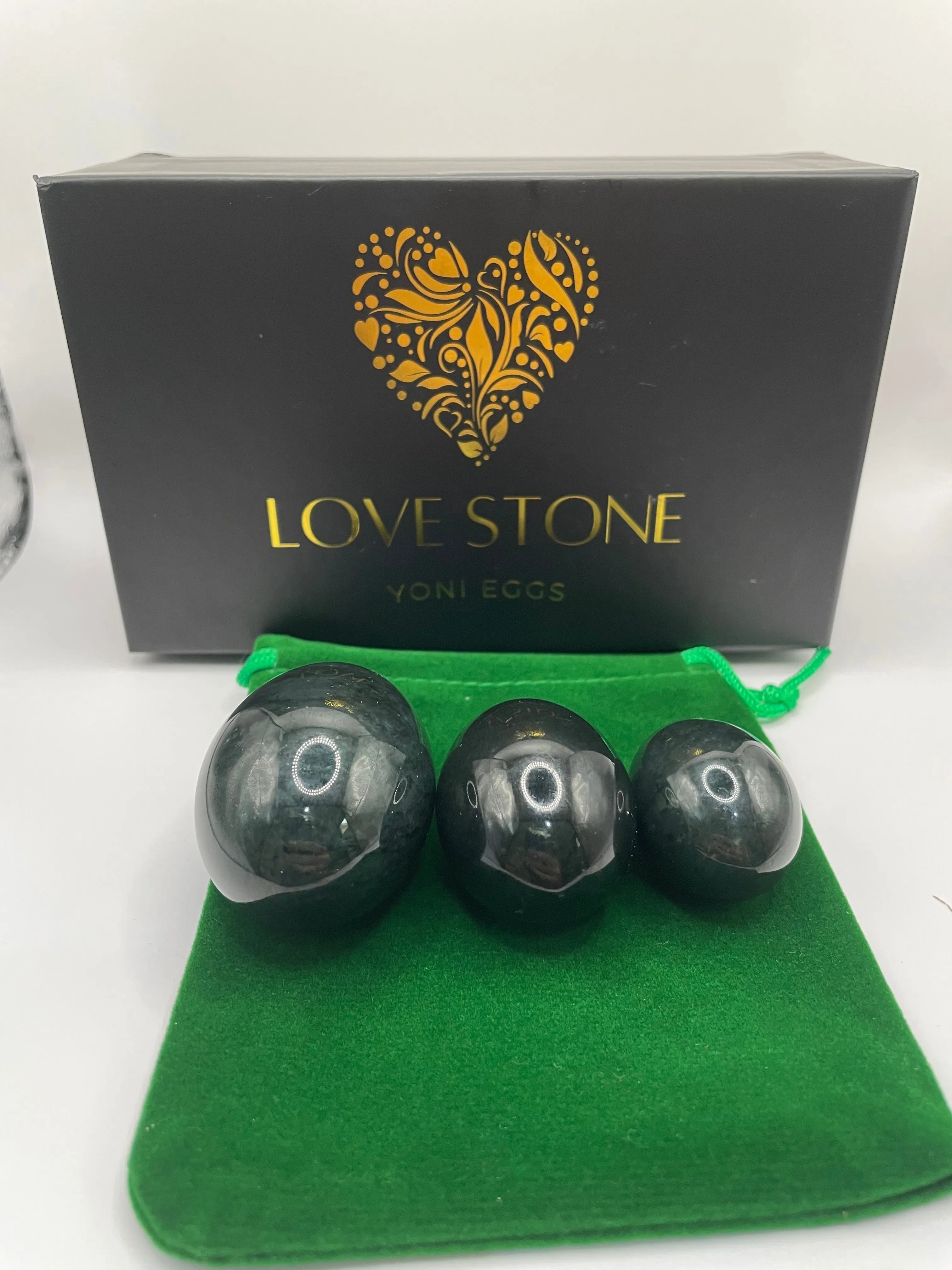 Nephrite Jade Strength & Balance Yoni Egg Set