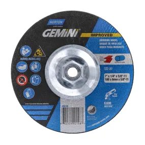 Norton 7 x 1/4 x 5/8 - 11 In. Gemini LF Grinding Wheel 24 S T27 10 Count