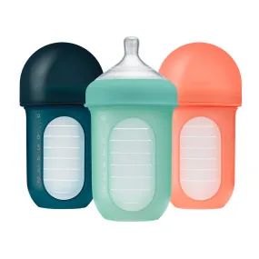 NURSH Silicone Bottle 8oz 3pk - Mint Multi