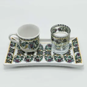 One Person Turkish Coffee Set "Red Dragon"