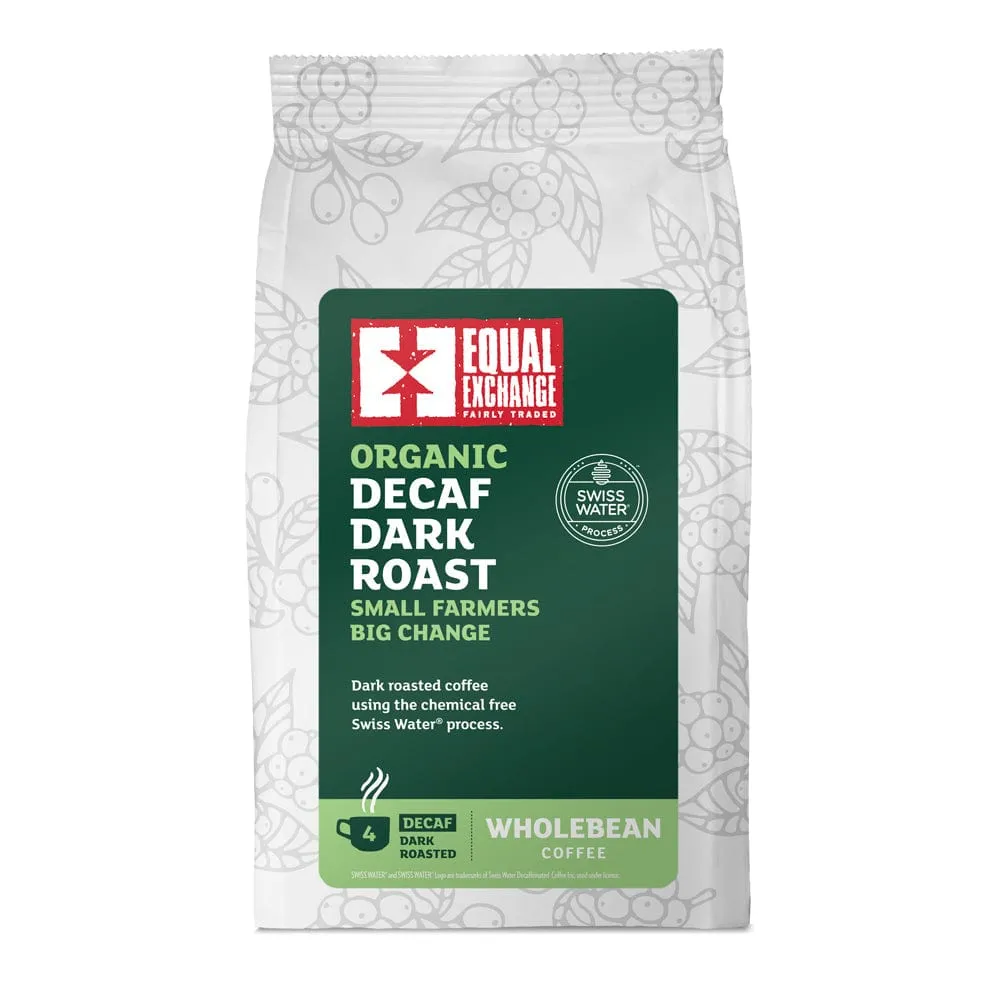 Organic Fair Trade Decaffeinated Dark Coffee Beans 200g