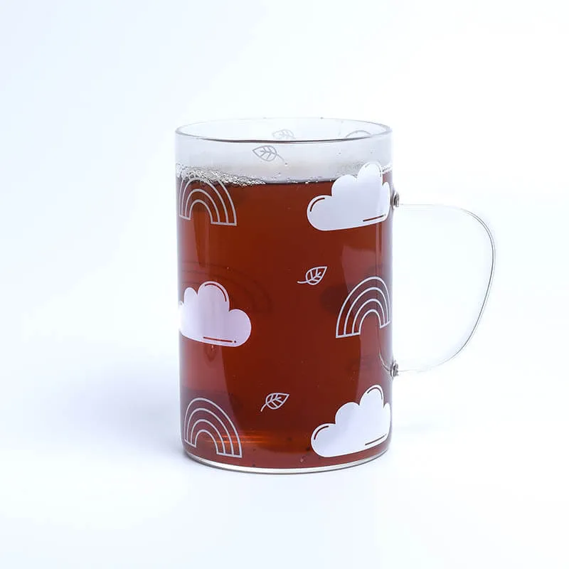 Patterned Glass Infuser Mug