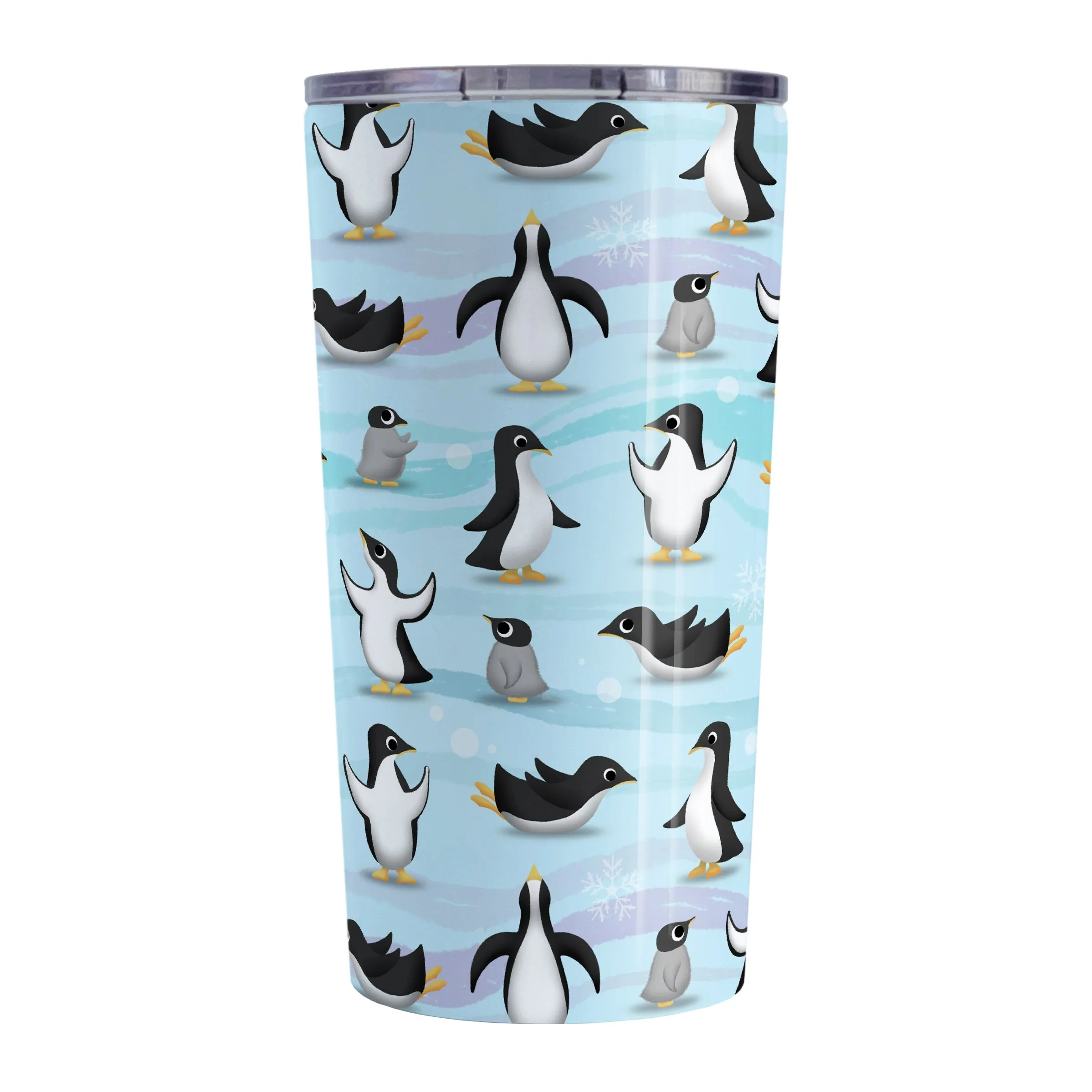 Penguin Parade Pattern Tumbler Cup