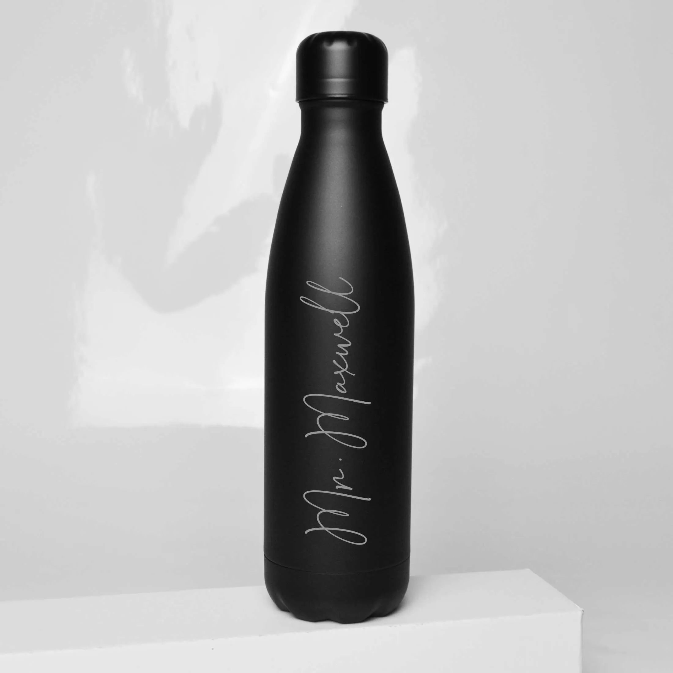 Personalised Water Bottle Custom Name Metal Thermos Bottle 500ml