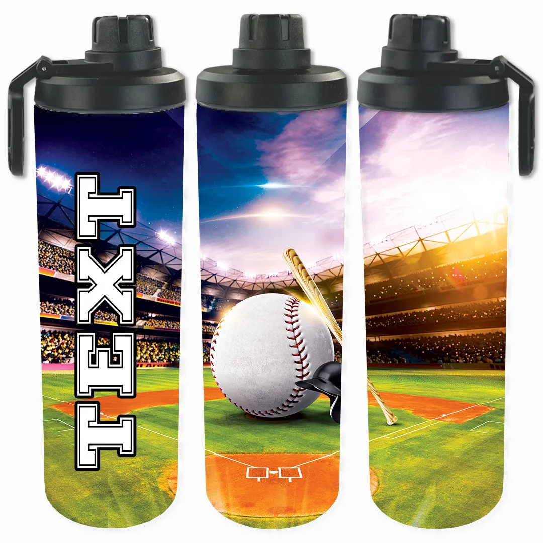 Personalized Backpacks, Lunch Bags, Duffel Bags, or Water Bottles with Full-Color - Baseball Field