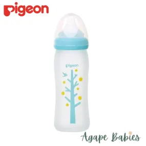 Pigeon Silicone Coating Nursing Bottle 240ml - Tree