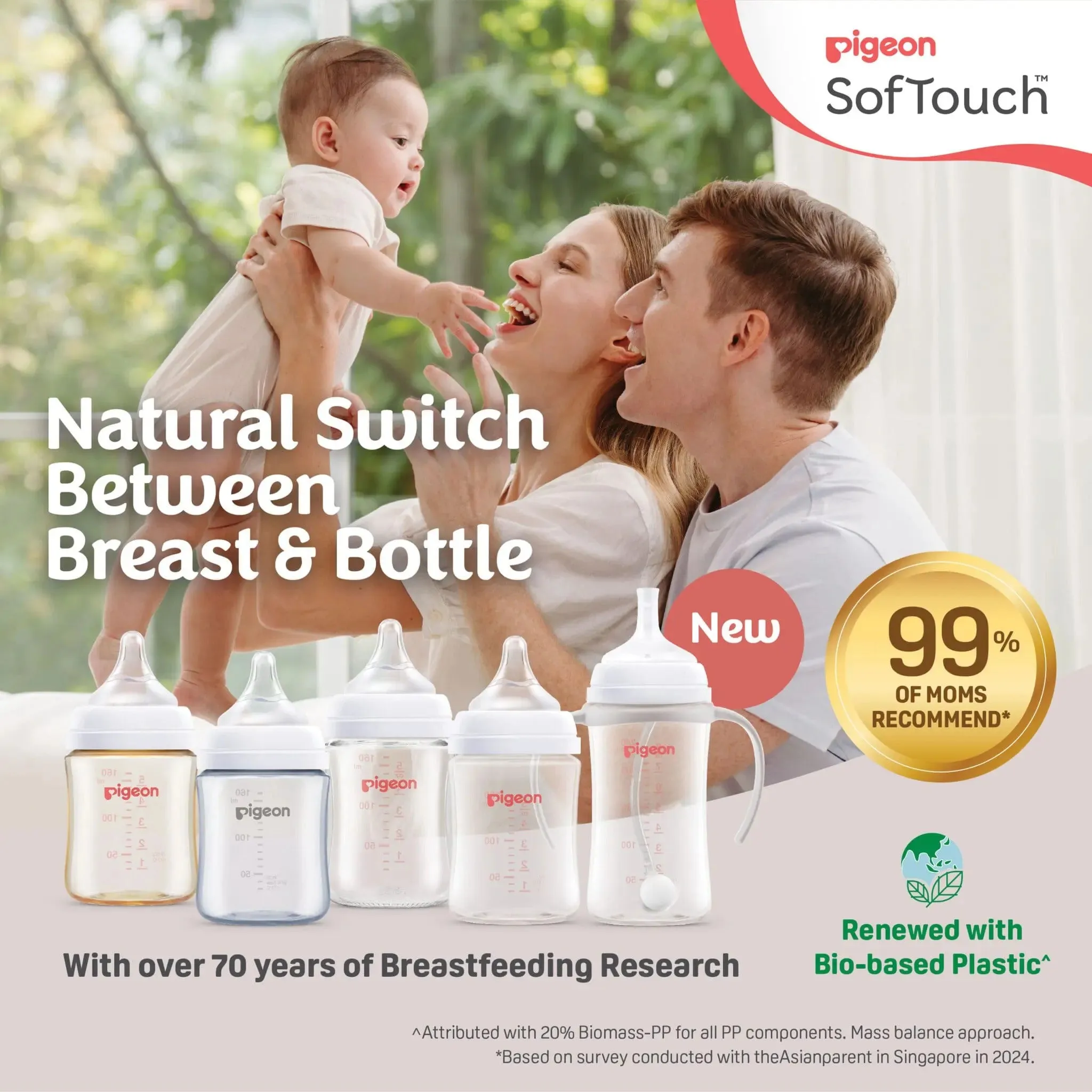 Pigeon Softouch Bpp Nursing Bottle T-Ester Cloud - 160ml