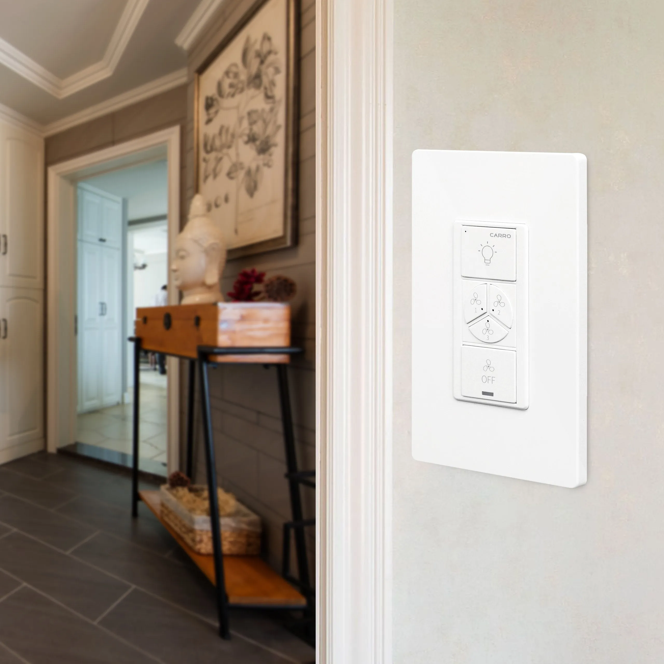 Pilot Smart Wall Switch For Ceiling Fans(1-Gang), Works with Amazon Alexa, Google Assistant, and Siri Shortcuts