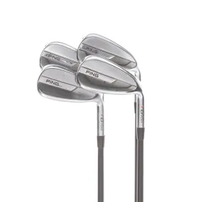 Ping G700 Graphite Mens Right Hand Irons 7-PW Red Dot 1* Flat Regular - Alta CB