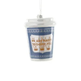 PRESALE: We Are Happy To Serve You Cup Ornament 3.5"