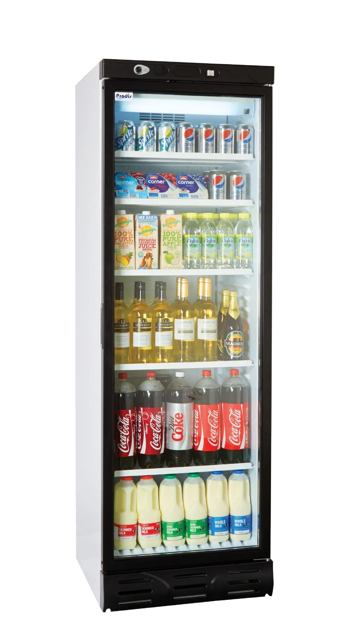 Prodis XD380 single door display cooler white finish