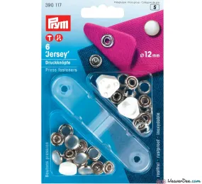 PRYM Press Studs (No-Sew) - Pearl 12mm: Pack of 6