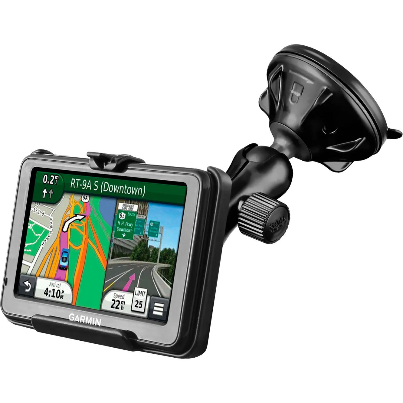 RAM® Twist-Lock™ Low-Profile Suction Mount for Garmin nuvi 200W   More