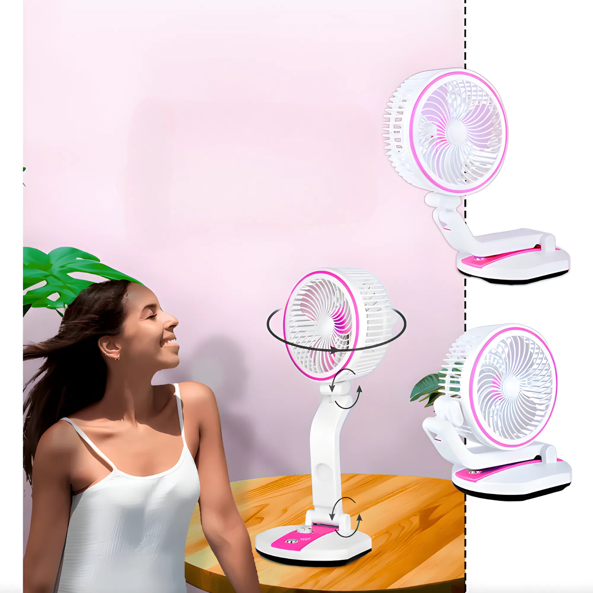 Rechargeable Usb Foldable Fan Jh-2018