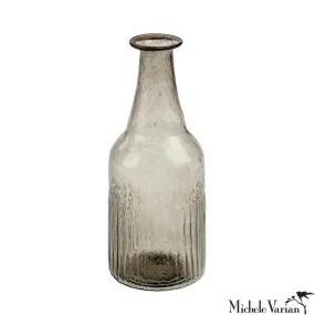 Recycled Glass Bottle Vase Smoke