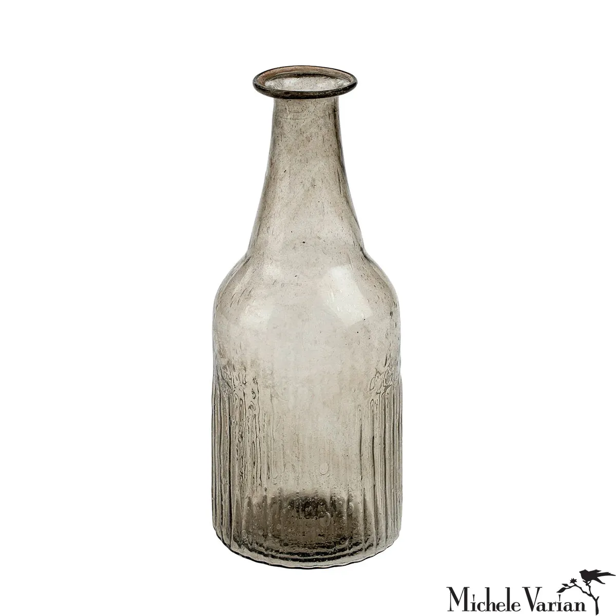 Recycled Glass Bottle Vase Smoke