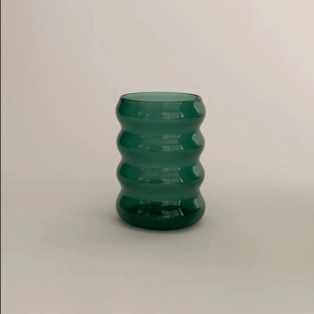 Ripple Glass - Teal