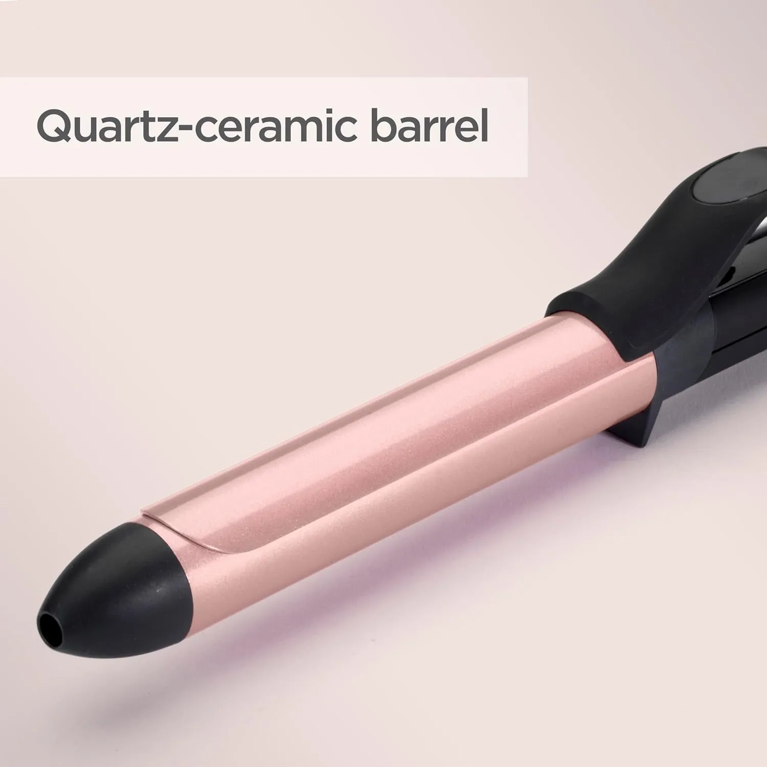 Rose-Quartz 25mm Curling Tong, Ceramic Hair Curler for Long and Short Hair Styling